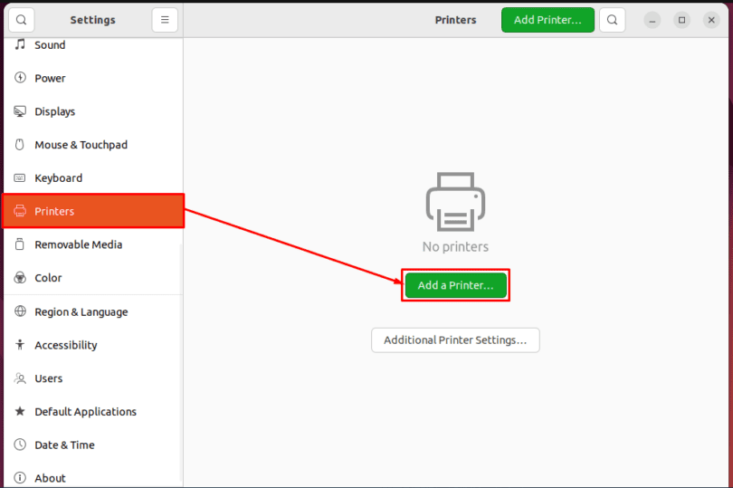 Set up CUPS printer server on Ubuntu 22.04