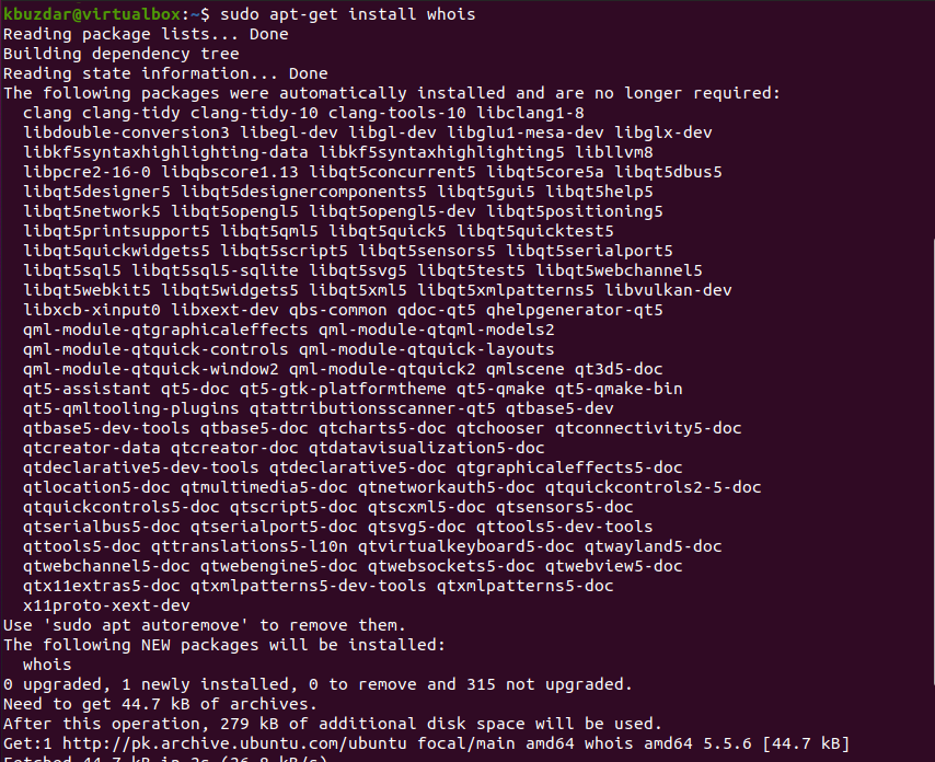 How to install whois on Ubuntu / Debian Linux - nixCraft