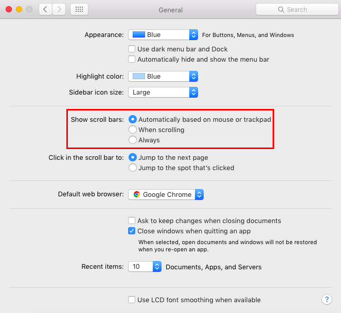how to auto scroll on mac