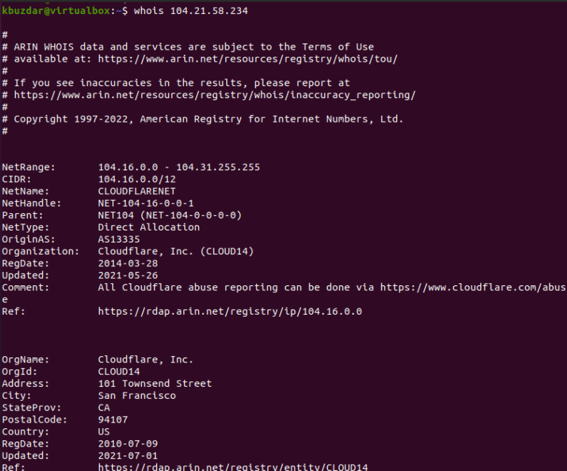 Install Whois Ubuntu