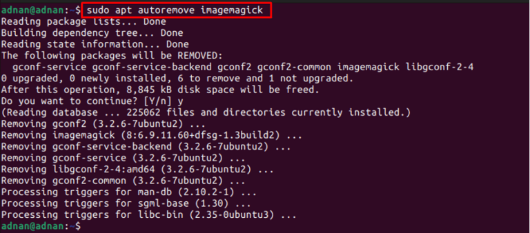 Ubuntu imagemagick как удалить