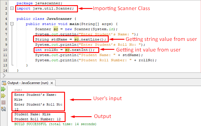 input in java