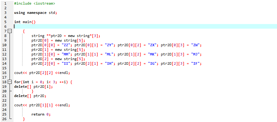 delete-2d-array-c