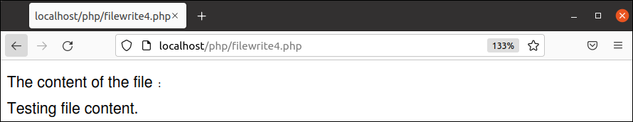 PHP File_put_contents() Function