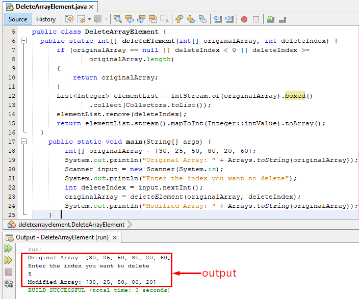 Java List Remove Element By Index