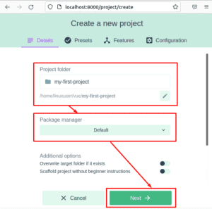 Как установить vue js на ubuntu