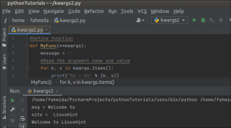 Use of Python kwargs | DevsDay.ru
