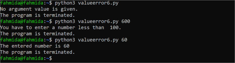 Handling the ValueError Exception in Python
