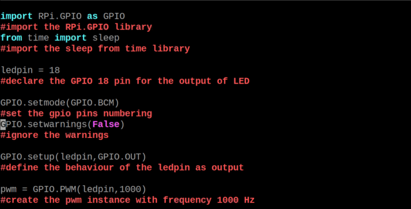 How To Generate The PWM Using The Raspberry Pi 4