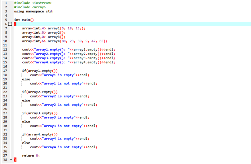 c-check-if-array-is-empty