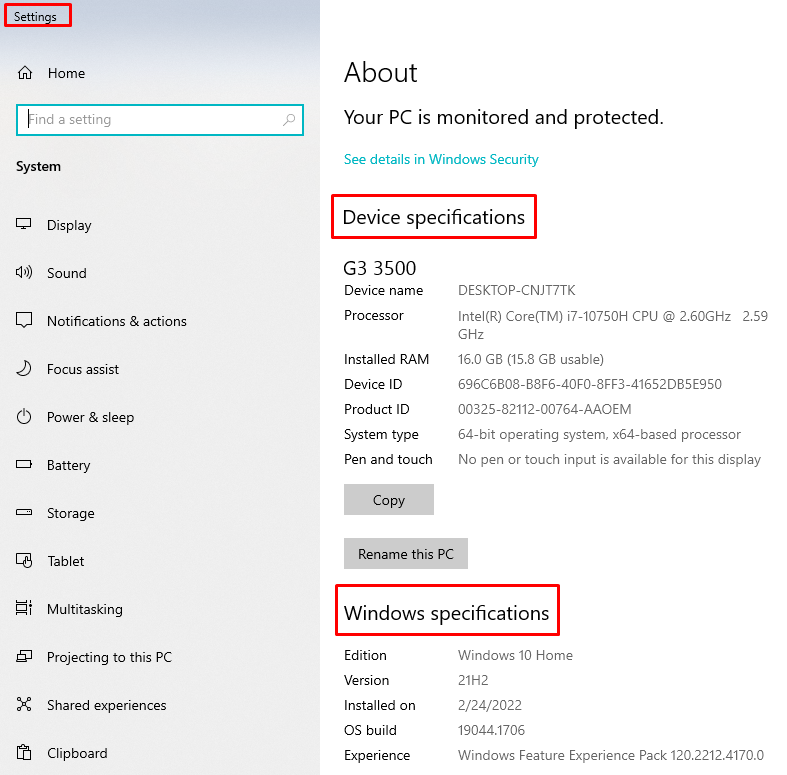 How To Check Laptop Model And Specs 