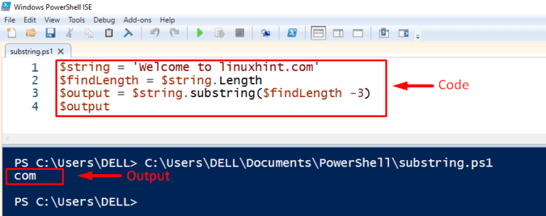 How To Get Substring In PowerShell 