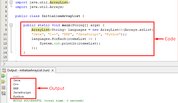 How To Initialize An Arraylist In Java