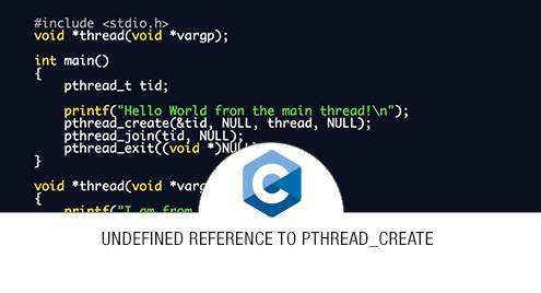 Undefined Reference To Pthread_Create