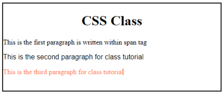 What is a CSS Class