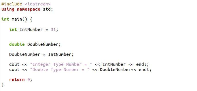 Convert Int To Double In C 