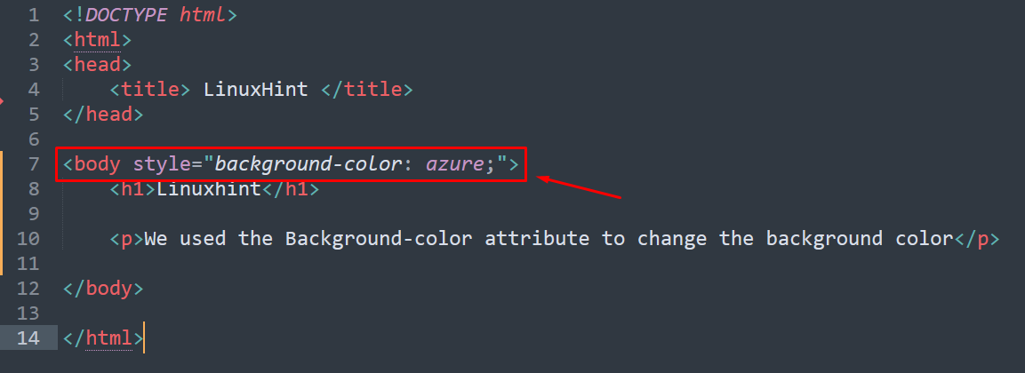 How To Change Background Color In HTML