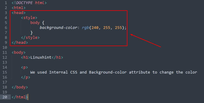 How To Change Background Color In HTML