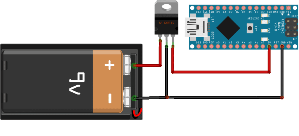 3 Different ways to power up the Arduino nano