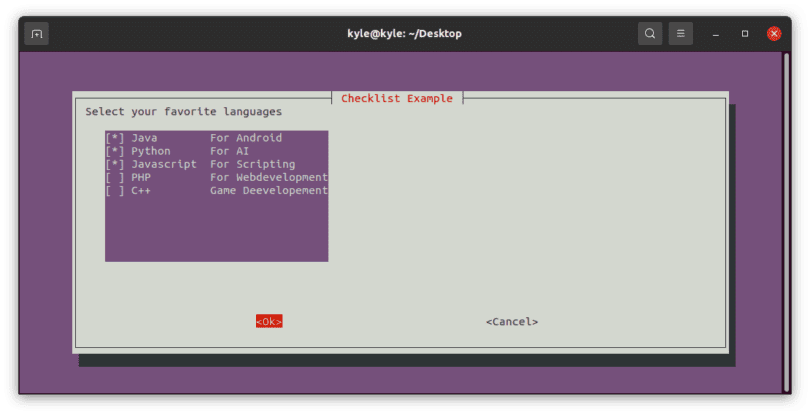 whiptail Interactive Shell Scripts – Linux Hint