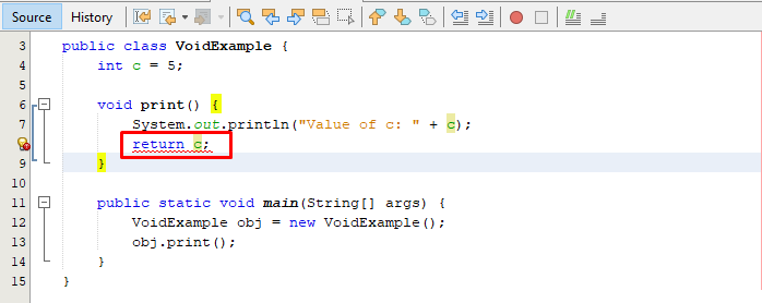 What Does Void Mean In Java