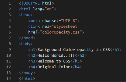 CSS Background Color Opacity