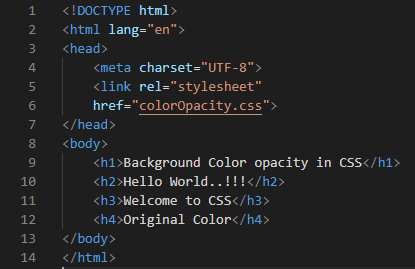 Css Background Color Opacity