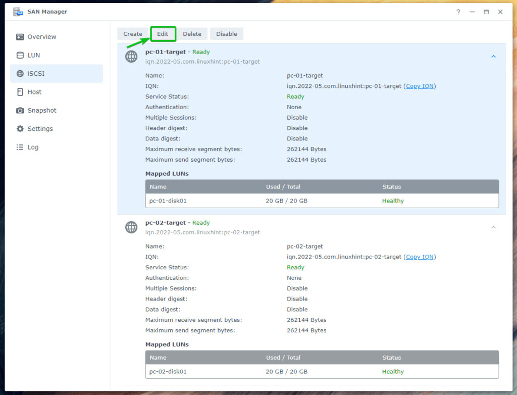 Tgt настройка iscsi ubuntu