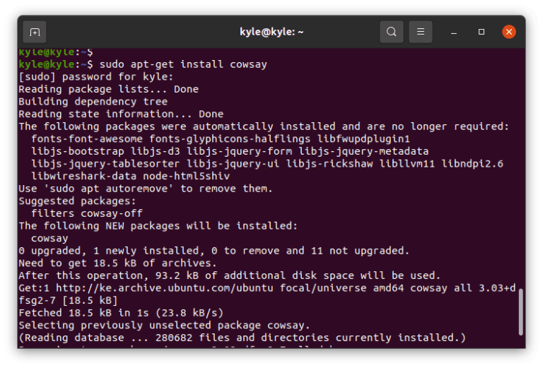 How To Use cowsay Linux Command