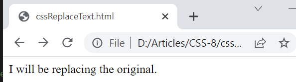 css-replace-text