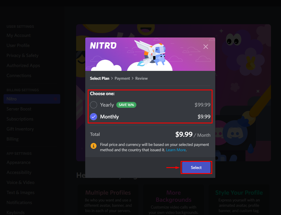 How much is Discord Nitro