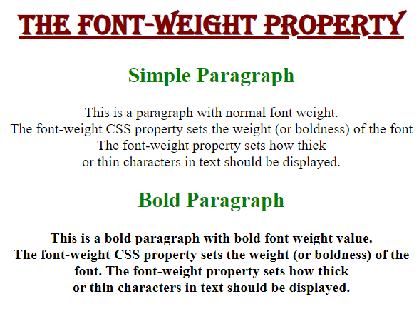 how-to-bold-text-in-css