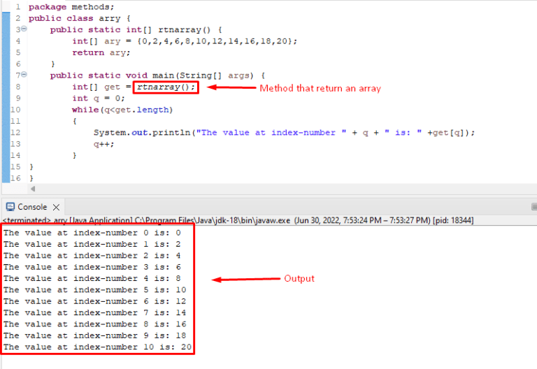 How To Return An Array In Vba Excel