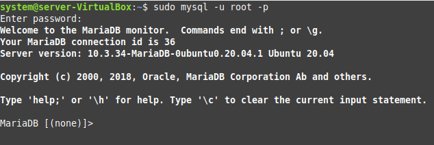 Mariadb list databases