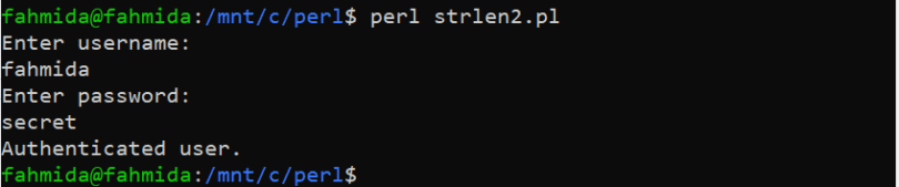 PERL String Length