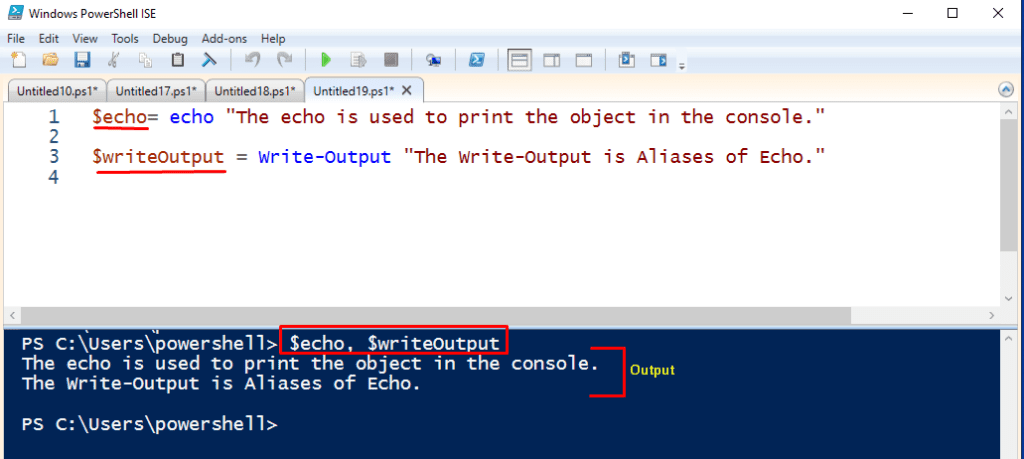 powershell-echo-command-explained