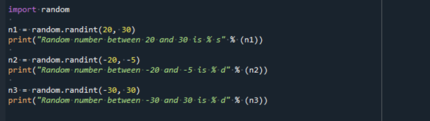 python-randint-function