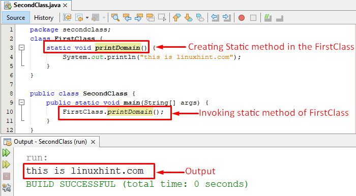 How to call a method from another Class Java