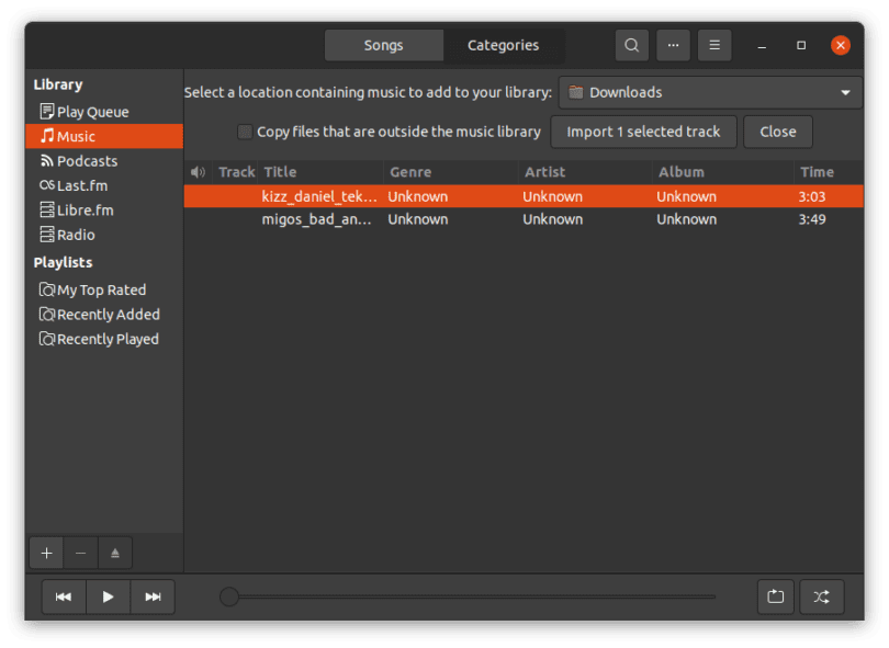Install Rhythmbox on Linux
