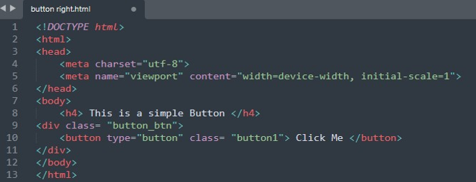 Move The CSS Button To The Right