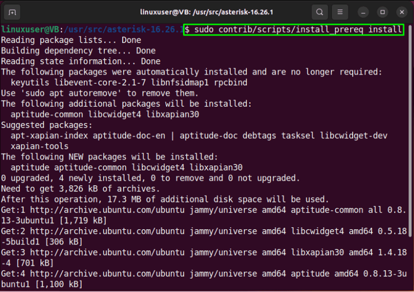 Как удалить asterisk ubuntu