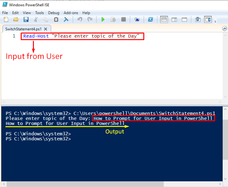 How To Prompt For User Input In PowerShell