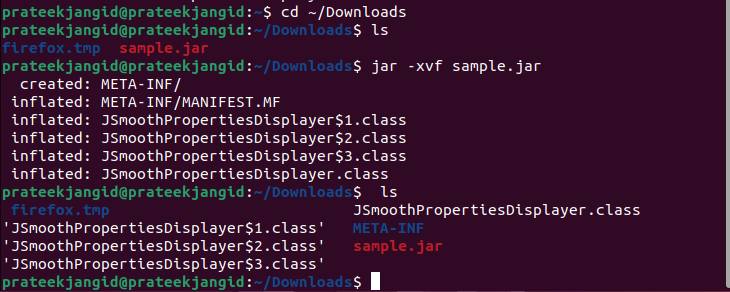 How To View Jar File In Linux Command Line