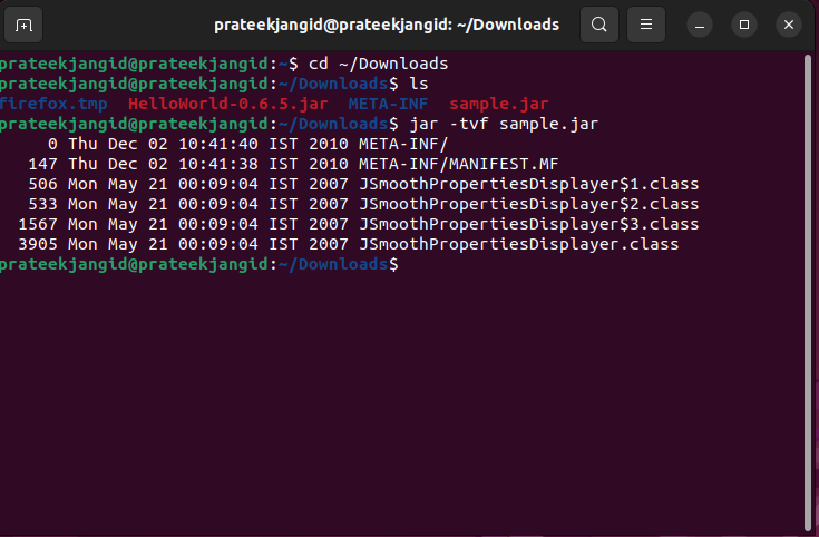 How To Extract JAR Files In Linux