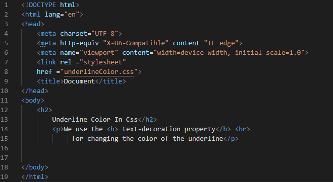 CSS Underline Color