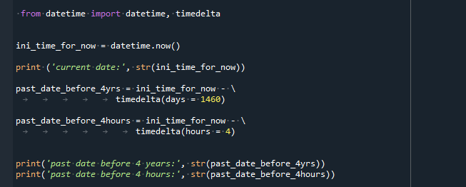 Python Datetime Timedelta Strftimeformat With Examples