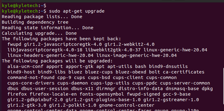 Apt Get Update Vs Apt Get Upgrade Linux Hint