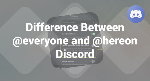 Difference Between Everyone And Here On Discord