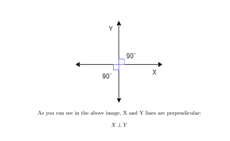 How To Use the Perpendicular Symbol in LaTeX