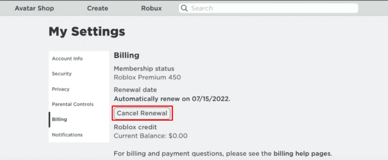 how to cancel roblox premium on iphone